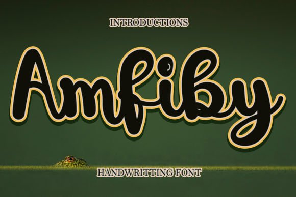 Amfiby: A Handwritten Script Font for Digital Brand Warmth