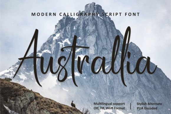 Australlia Font: Bold Script for Web Design
