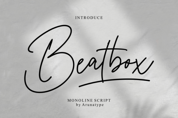 Beatbox: A Handwritten Font for Creative Makers