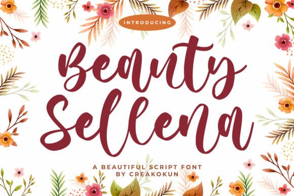 Beauty Sellena: A Flowing Script for Elegant Branding