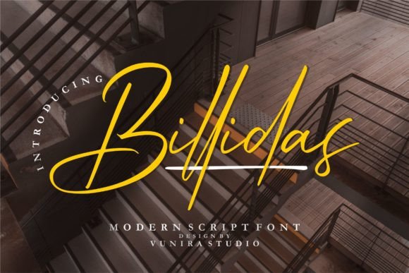 Billidas: A Romantic Calligraphy Font