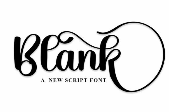 Blank: A Refined Handwritten Font