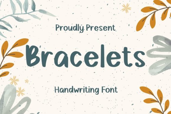 Bracelets Font: A Friendly Display Type