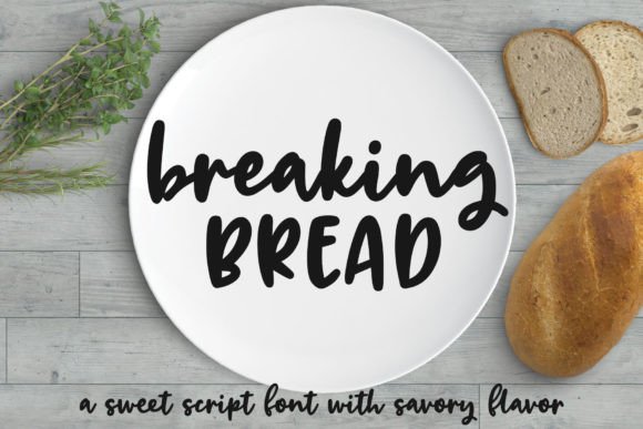 Breaking Bread Font for Editorial Design