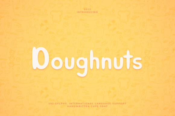 Doughnuts Font: Handwritten Charm for Crafters