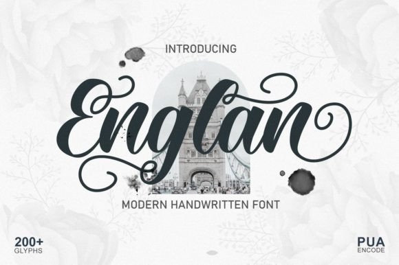 Englan Font: Modern Script for Web Design