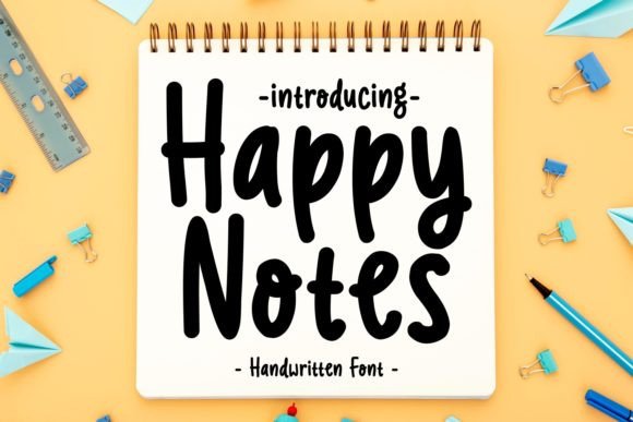 Happy Notes: A Friendly Font for Business