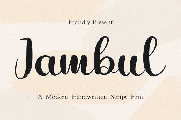 Jambul: A Modern Handwritten Script Font