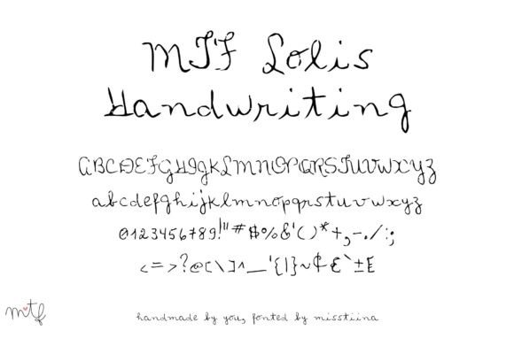 Loli’s Handwriting: A Font for Real Business Magic