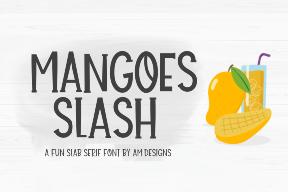 Mangoes Slash Font for Business