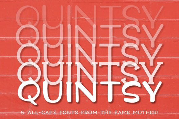 Quintsy: A Bold Display Font for Creative Brands