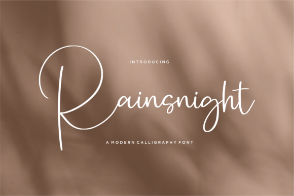 Rainsnight: A Modern Calligraphy Font That Elevates Real Branding