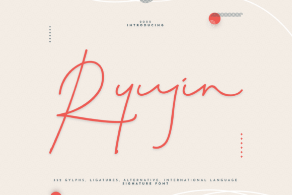 Ryujin: A Delicate Script Font