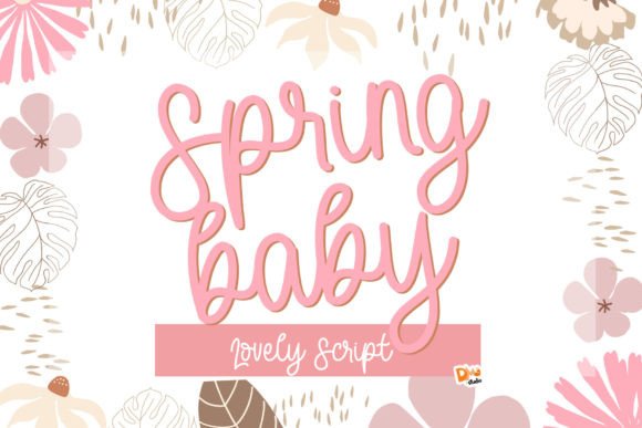 Spring Baby Font for Creative Makers