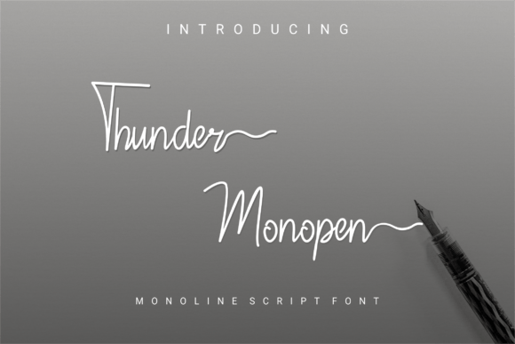 Thunder Monopen Font for Web Design