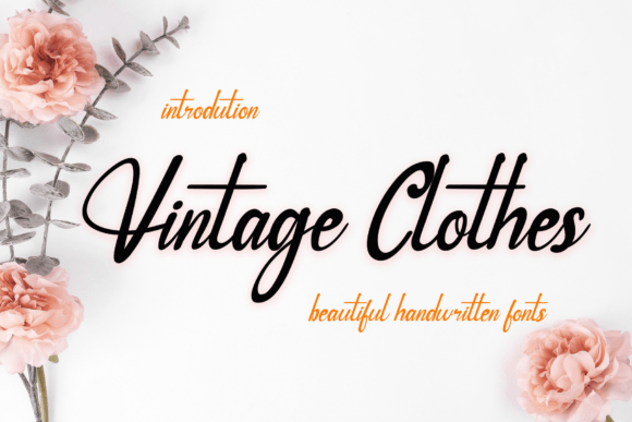 Vintage Clothes: A Playful Handwritten Font for Editorial Charm